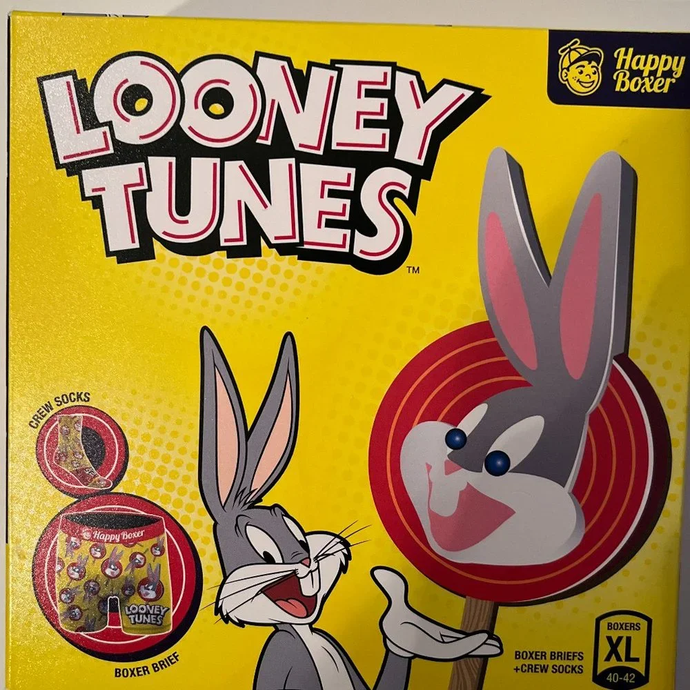 Men's Novelty Boxers and‎ Socks - Looney Tuns / Bugs Bunny Boxers XL Socks L new